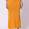 Foryourself Women Mustard Plain - Saree Shape Wear