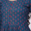 Foryourself Navy Blue with print and stone work Kurti
