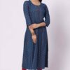 Foryourself Navy Blue with print and stone work Kurti