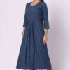 Foryourself Navy Blue with print and stone work Kurti