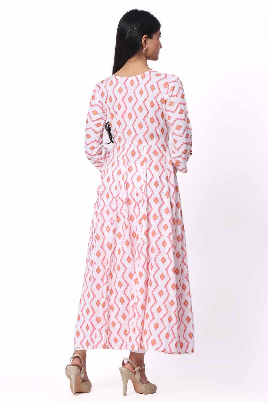 For-Yourself-White-with-printed-design-Kurti-Closeup-Cloth-6 Foryourself White with printed design Kurti