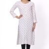 For-Yourself-white--with-orange-pattern-Work-work-Kurti-Closeup-Cloth-3 Foryourself White with Brown print work Kurti