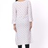 For-Yourself-white--with-orange-pattern-Work-work-Kurti-Closeup-Cloth-6 Foryourself White with Brown print work Kurti