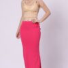 Foryourself Women Pink Plain - Saree Shape Wear