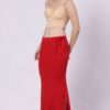 Foryourself Women Red Plain – Saree Shape Wear