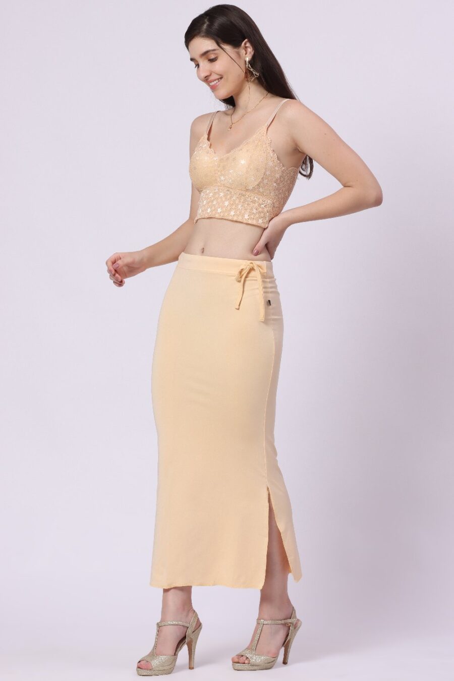 Foryourself Women Light Skin Plain – Saree Shape Wear