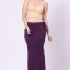 Saree Shape Wear - Foryourself Women Purple Plain