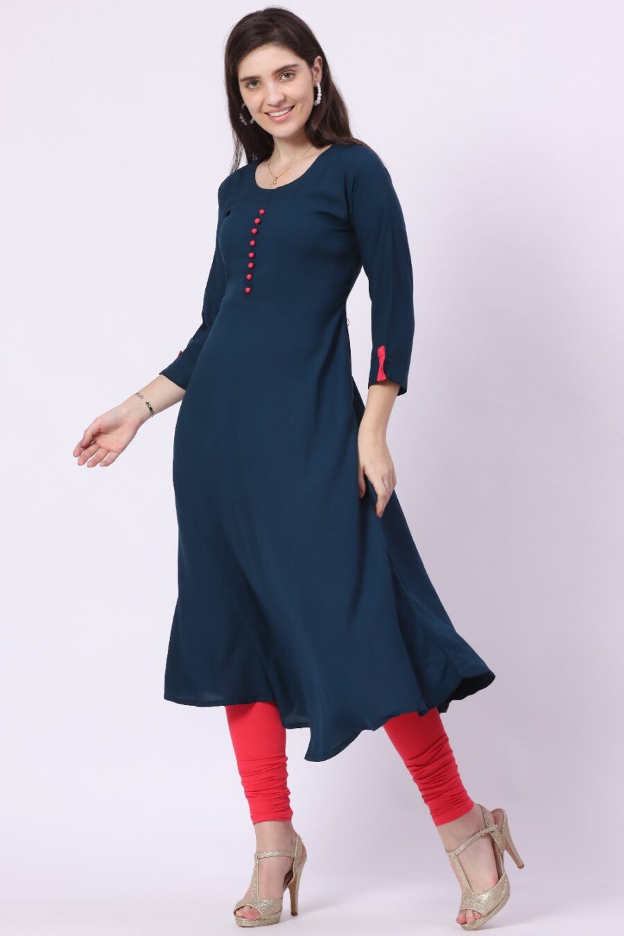 Foryourself Women Coral Plain Legging