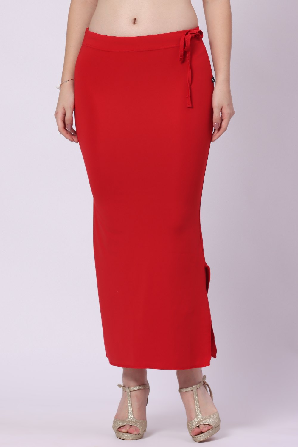 Foryourself Women Red Plain – Saree Shape Wear