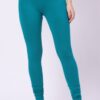 Foryourself Women Turquoise Green Plain Legging