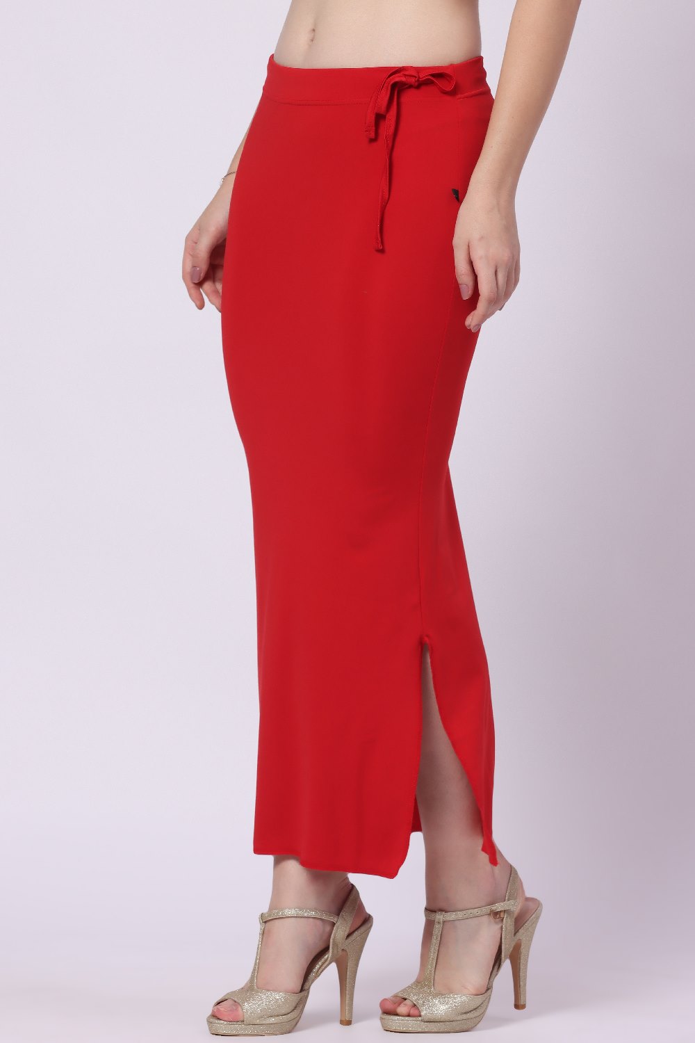 Foryourself Women Red Plain – Saree Shape Wear