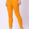 Foryourself Women Mustard Plain Cigar Pant