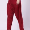 Foryourself Women Maroon Plain Patiyala Pant