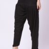 Foryourself Women Black Plain Patiyala Pant