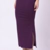 Saree Shape Wear - Foryourself Women Purple Plain