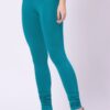 Foryourself Women Turquoise Green Plain Legging