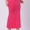 Foryourself Women Pink Plain - Saree Shape Wear