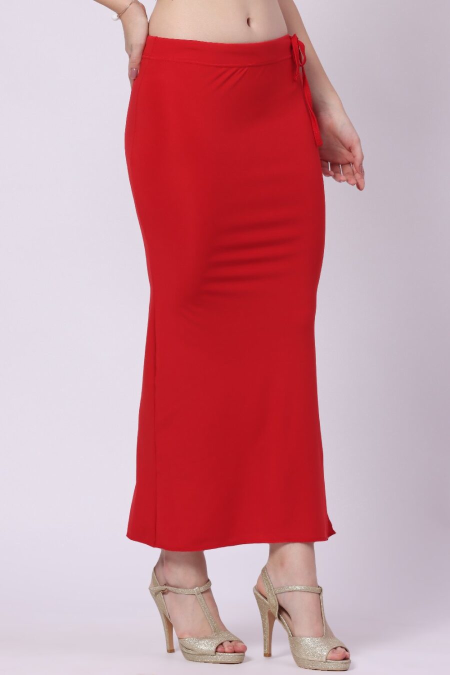 Foryourself Women Red Plain – Saree Shape Wear