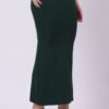 Foryourself Women Bottle Green Plain – Saree Shape Wear