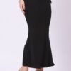 Foryourself Women Black Plain – Saree Shape Wear