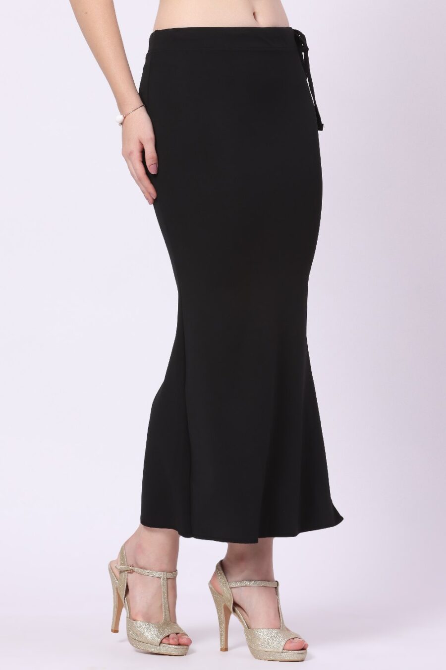 Foryourself Women Black Plain – Saree Shape Wear