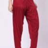 Foryourself Women Maroon Plain Patiyala Pant