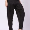 Foryourself Women Black Plain Patiyala Pant