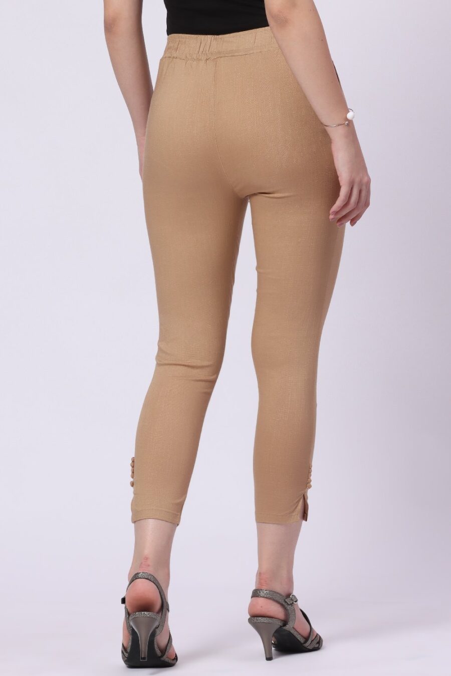 Foryourself Women Light Brown Plain Cigar Pant