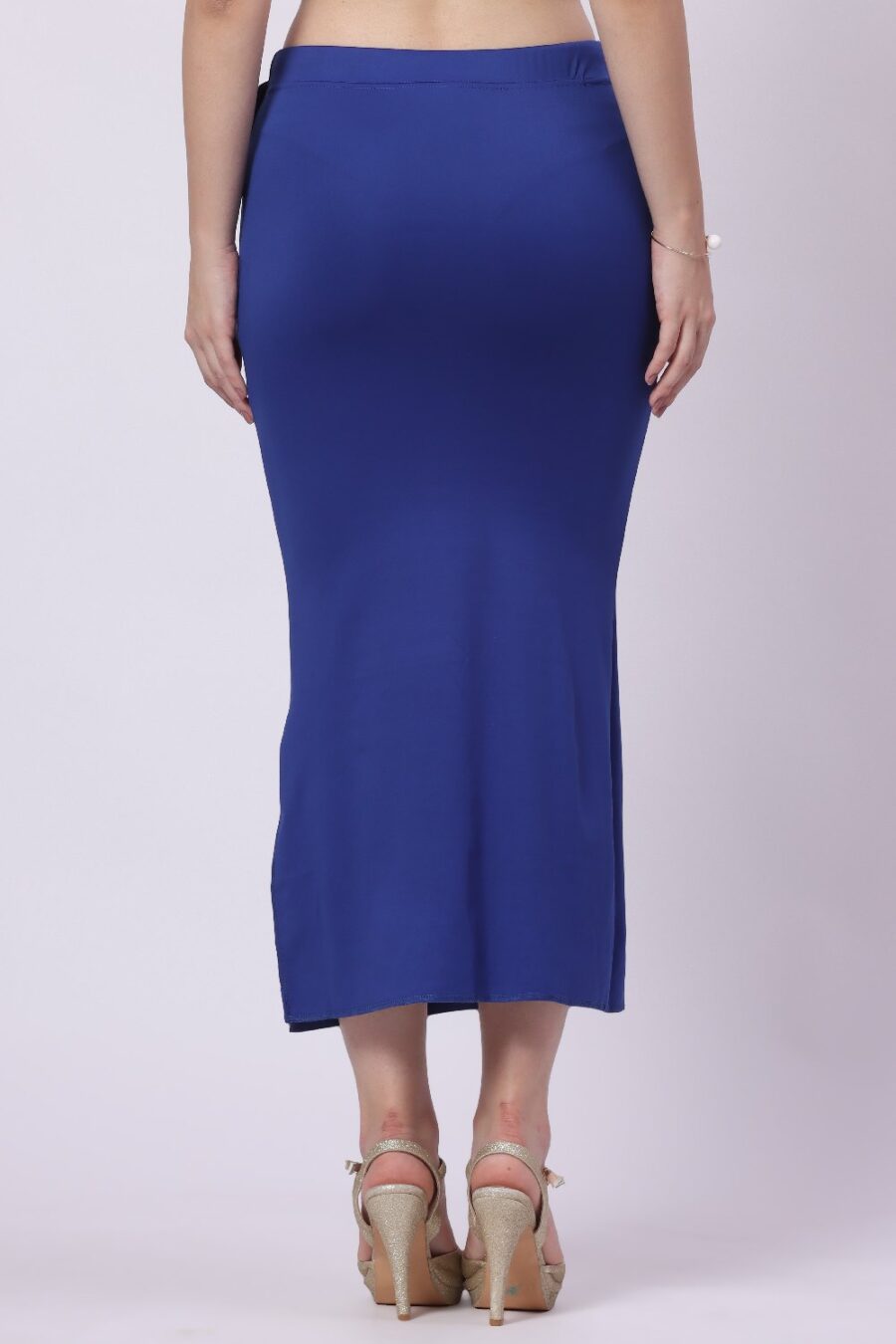 Foryourself Women Royal Blue Plain – Saree Shape Wear