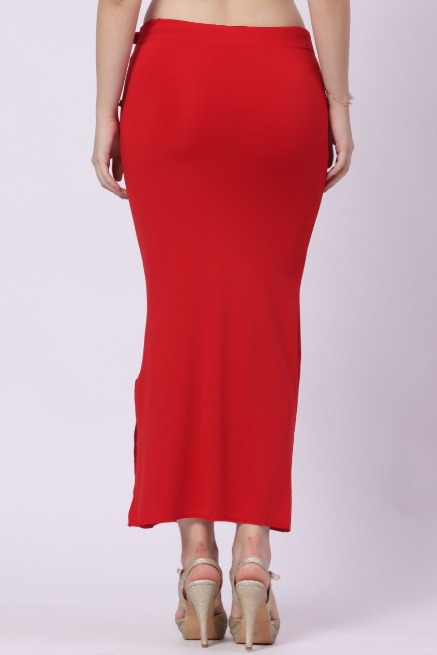 Foryourself Women Red Plain – Saree Shape Wear