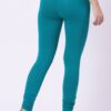 Foryourself Women Turquoise Green Plain Legging