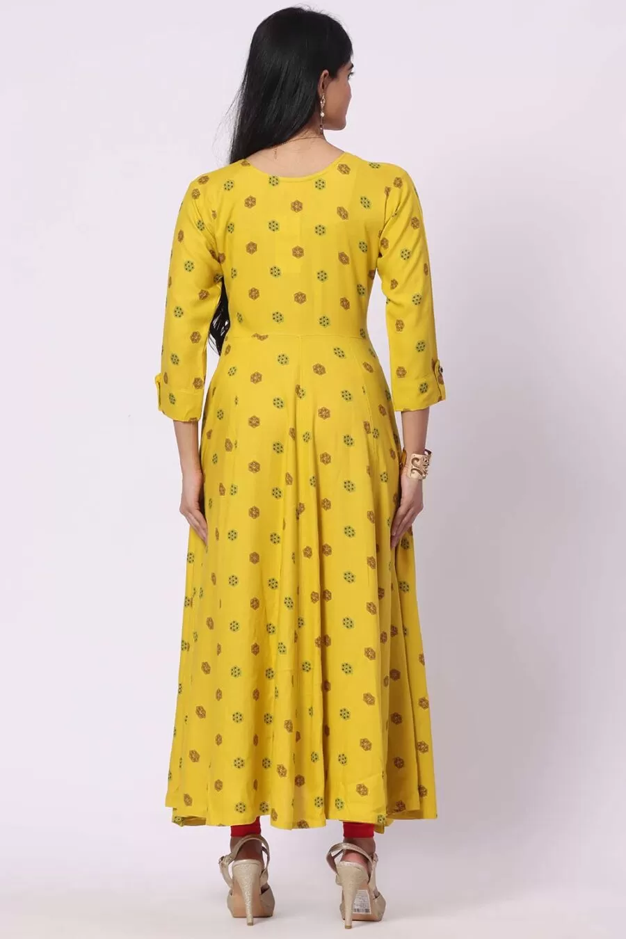 Foryourself Mustard yellow with print Kurti