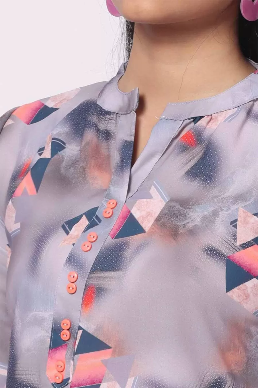 Foryourself Grey with Print Kurti