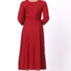 For-Yourself-Red-with-White-Kurti-5 Foryourself Maroon with White Embroidery Kurti