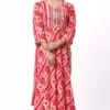 Foryourself Red with Sandal print work Kurti