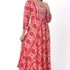 Foryourself Red with Sandal print work Kurti