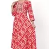Foryourself Red with Sandal print work Kurti