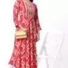 Foryourself Red with Sandal print work Kurti