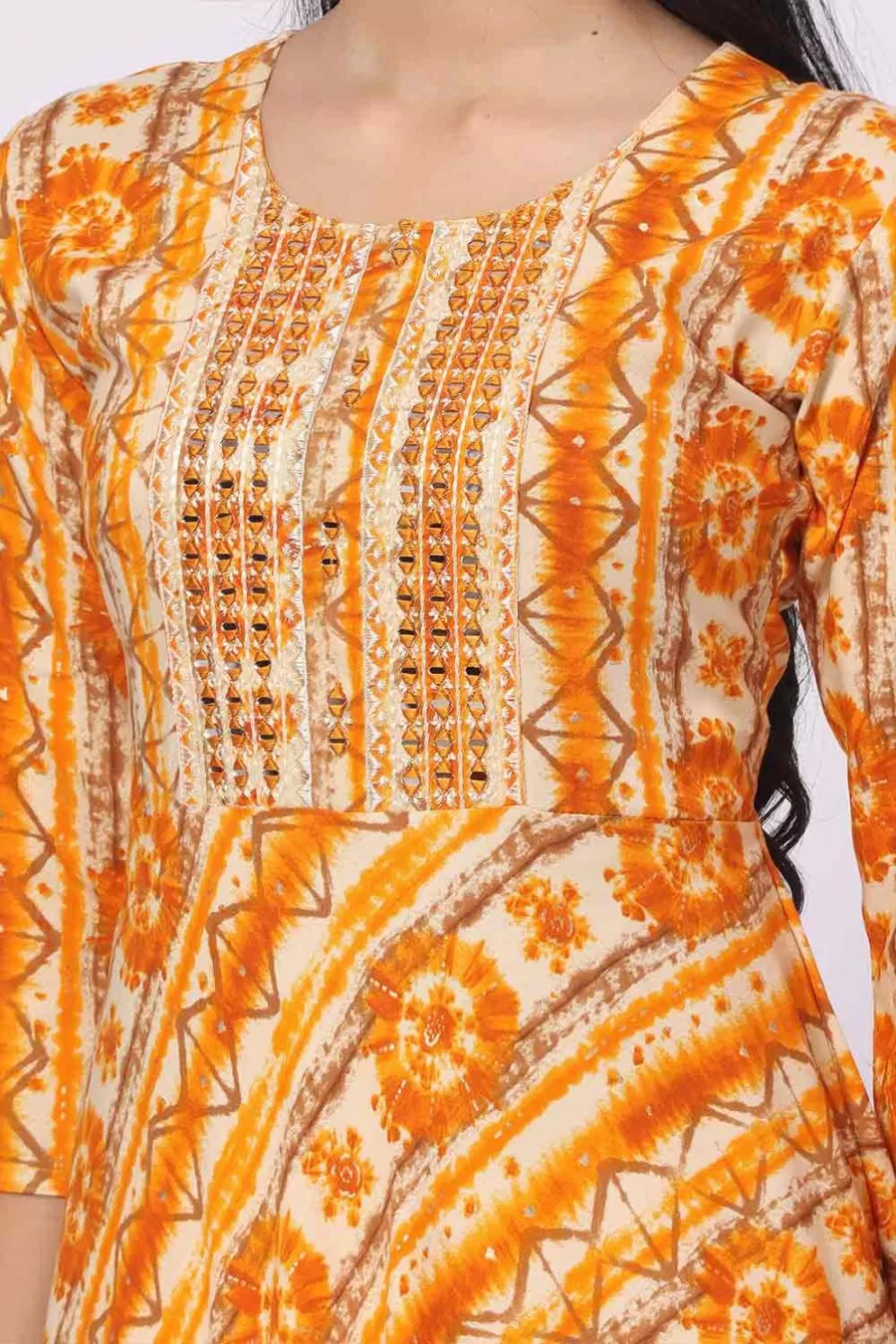 Foryourself Sandal with print work Kurti