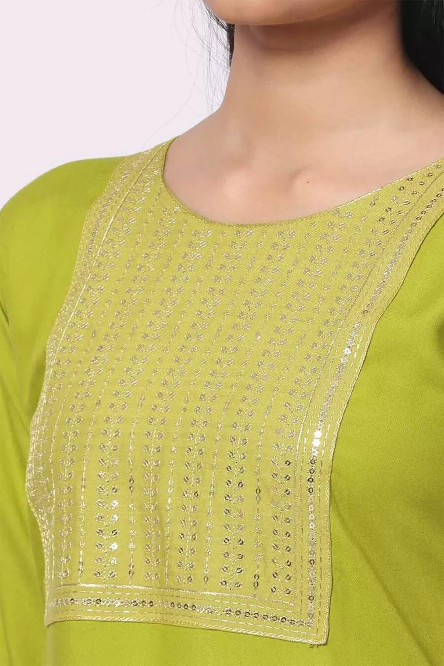 Foryourself Teal Green with Chamki Work Kurti