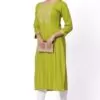Foryourself Teal Green with Chamki Work Kurti