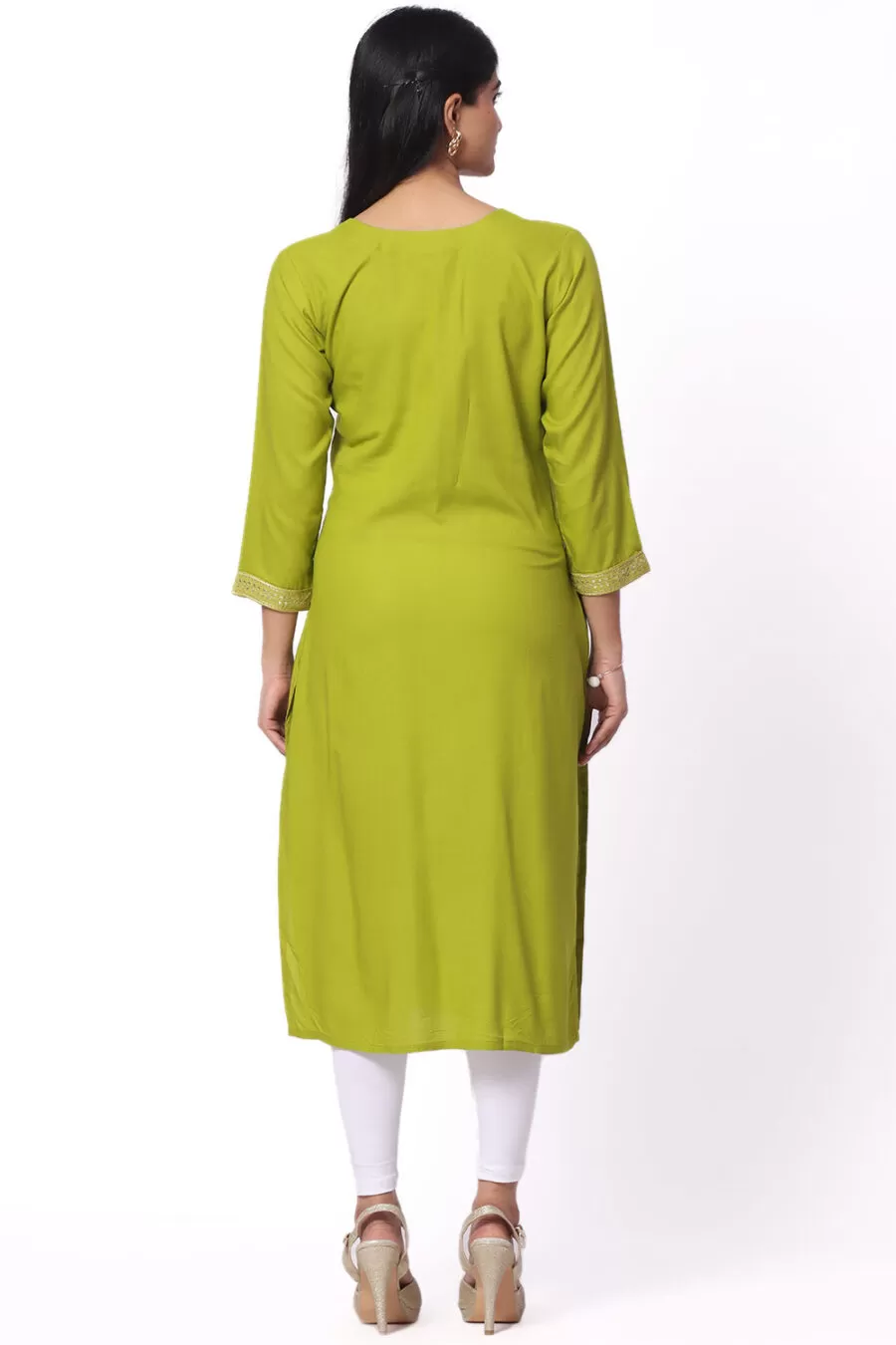 Foryourself Teal Green with Chamki Work Kurti