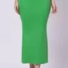Foryourself Women Parrot Green Plain – Saree Shape Wear