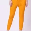 Foryourself Women Mustard Plain Cigar Pant