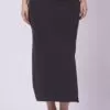 Foryourself Women Dark Grey Plain – Saree Shape Wear