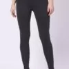 Foryourself Women Dark Grey Plain Ankle Fit Legging