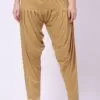 Foryourself Women Mustard Brown Plain Patiyala Pant