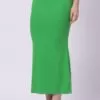 Foryourself Women Parrot Green Plain – Saree Shape Wear