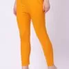 Foryourself Women Mustard Plain Cigar Pant