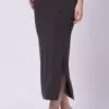Foryourself Women Dark Grey Plain – Saree Shape Wear